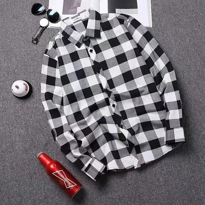 Cămăși pentru bărbați Cămașă în carouri casual cu mânecă lungă cu nasturi pentru bărbați Cămașă în carouri casual Cămăși în aer liber Topuri Livrare rapidă