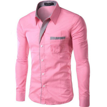 2022 Гореща разпродажба, нова мода Camisa Masculina, мъжка риза с дълъг ръкав, мъжка тениска, официална ежедневна марка, мъжка риза, размер M-4XL
