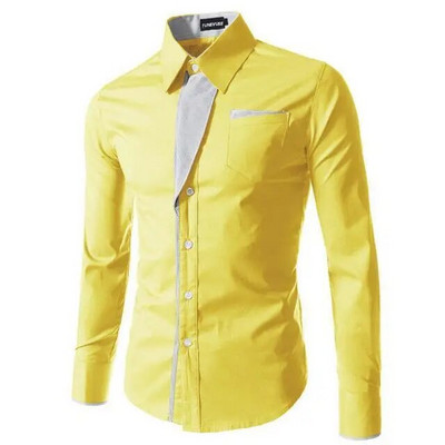 2022 Reducere la modă Nouă Camisa Masculina Cămașă cu mânecă lungă Bărbați Slim Fit Design Formal Casual Brand Cămașă de rochie pentru bărbați M-4XL