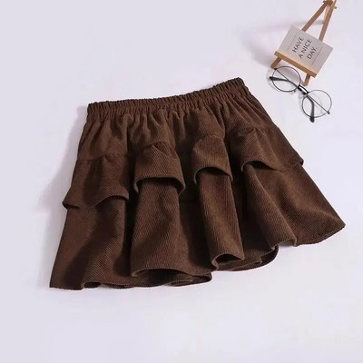 GUILANTU Vintage κοτλέ γυναικείο σορτς καλοκαιρινό casual ελαστικό ψηλόμεσο φαρδύ κοντό παντελόνι μασίφ παντού ταιριαστό φαρδύ σορτς γυναίκα
