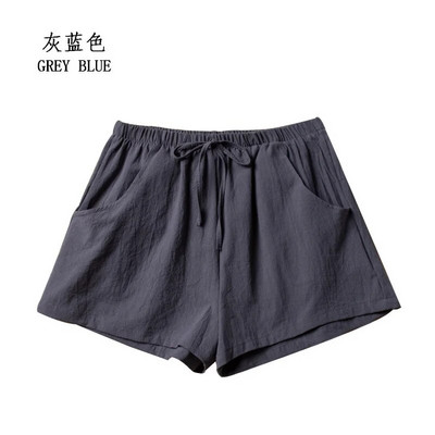 Pantaloni scurți casual de in Pantaloni scurți de antrenament de gimnastică pentru femei Pantaloni scurți din bumbac Pantaloni scurți cu talie înaltă, negri, pentru femei, Pantaloni scurți pentru femei, sport pentru femei