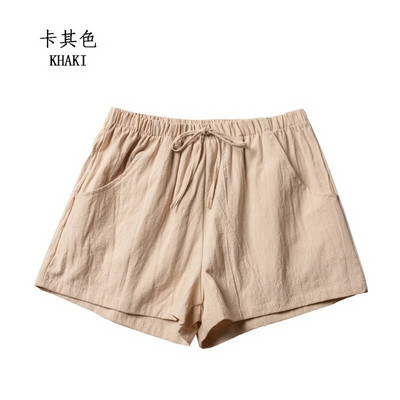 Pantaloni scurți casual de in Pantaloni scurți de antrenament de gimnastică pentru femei Pantaloni scurți din bumbac Pantaloni scurți cu talie înaltă, negri, pentru femei, Pantaloni scurți pentru femei, sport pentru femei
