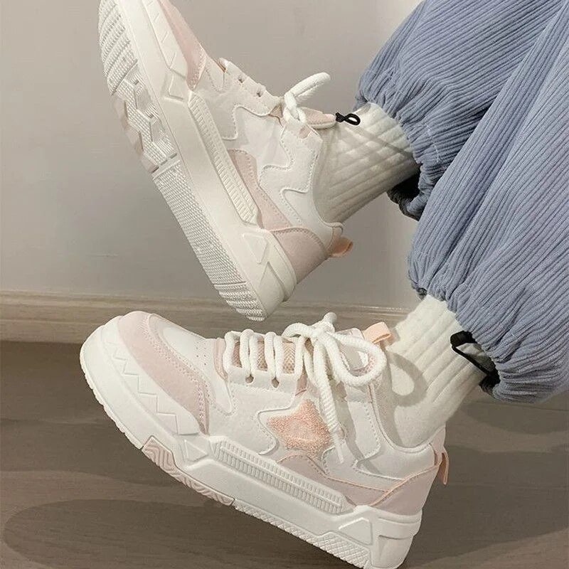 Moteriški laisvalaikio sportiniai bateliai, 2023 m. pavasario ir vasaros naujo stiliaus tendencijos, universalūs, patogūs, pralaidūs sportiniai teniso bateliai