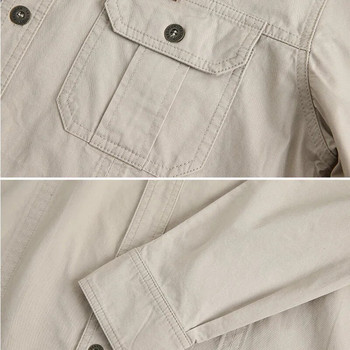 Нова мъжка ежедневна риза 5XL мъжка горна риза 2023 Военни памучни ризи с дълъг ръкав Мъжки маркови дрехи Висококачествена блуза