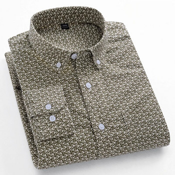 Μόδα κορεατικές τάσεις casual μακρυμάνικα πουκάμισα για άνδρες slim fit απλό πουκάμισο 100% βαμβακερό καρό ριγέ μπλουζάκια μαλακά επώνυμα ρούχα