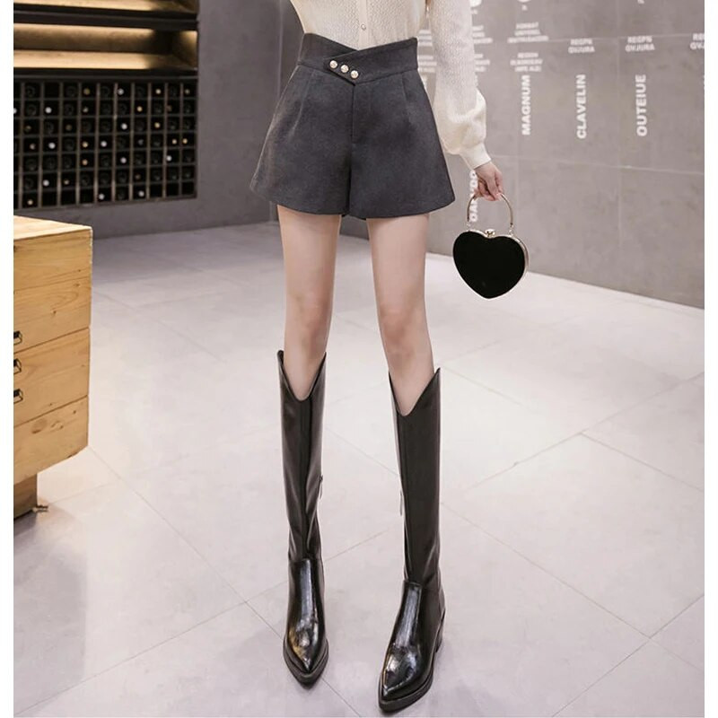 Női, magas derekú, széles szárú nadrágok bő cipzáras patchwork Vintage divatos ruházat minden meccs egyszerűség őszi újdonság