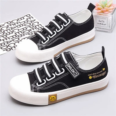 Platnene cipele sa šupljim mrežastim elastičnim remenom, ženske ljetne prozračne bijele cipele 2023, nove studentske lijene cipele, proljetne i jesenske cipele