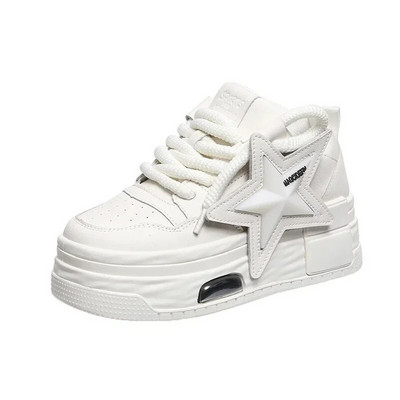 2024 de primăvară pentru femei pantofi groși, pantofi pentru tată, cu platformă, pantofi din piele Ulzzang, toamnă, respirabili, pantofi sport casual