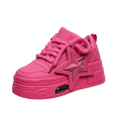 2024 de primăvară pentru femei pantofi groși, pantofi pentru tată, cu platformă, pantofi din piele Ulzzang, toamnă, respirabili, pantofi sport casual