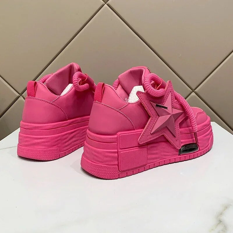 2024 m. pavasario moteriški stambūs sportbačiai Gamintojas dizaineris tėčio batai platforma Ulzzang odiniai batai rudeniniai kvėpuojantys laisvalaikio sportiniai batai