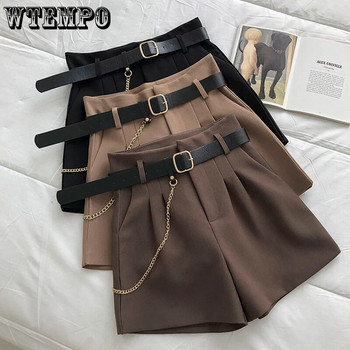 WTEMPO шорты женски къси панталони Дамски широки крачоли A-line Short 2023 Корейска мода Y2k Ежедневни панталони с висока талия Drop Shipping