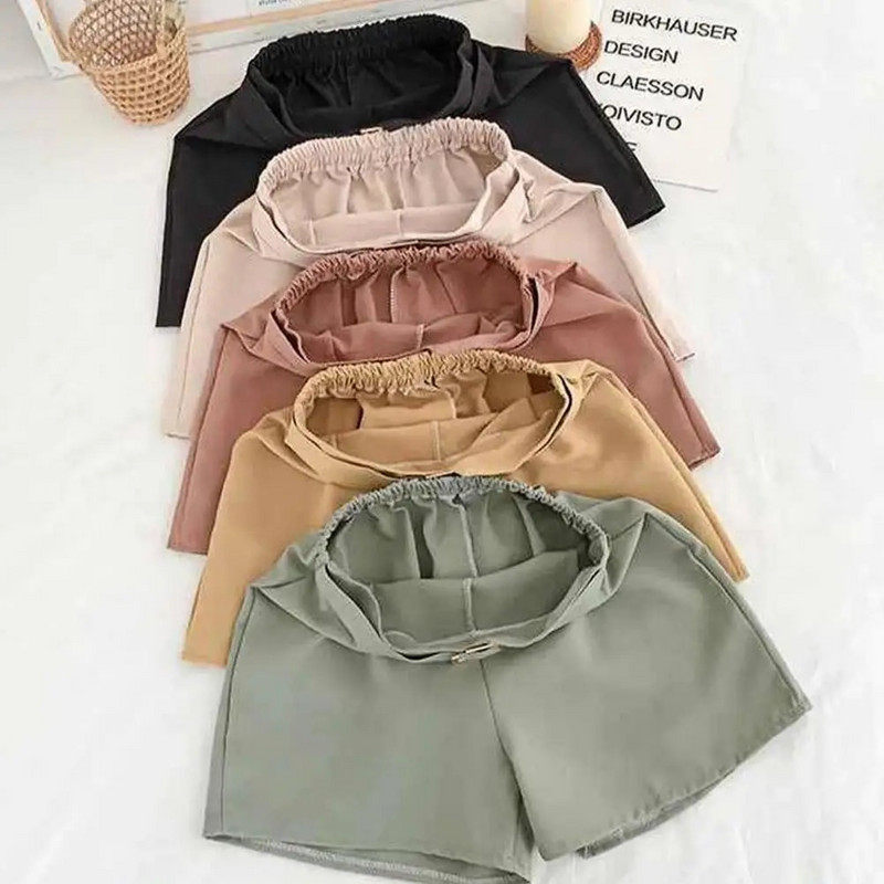 Vasaros laisvalaikio šortai reguliuojamu juosmeniu, laisvai tinkantys korėjietiško stiliaus prašmatnūs, pritaikyti apatiniai kišenės kasdieniai koledže kvėpuojantys madingi