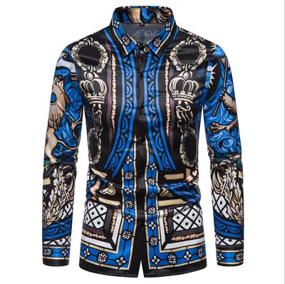 6XL 2023 Poslovno ležerna karirana košulja Muška vjenčanica Tanka odjeća za društvene zabave Boutique modni print Muška košulja dugih rukava