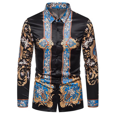 6XL 2023 Poslovno ležerna karirana košulja Muška vjenčanica Tanka odjeća za društvene zabave Boutique modni print Muška košulja dugih rukava