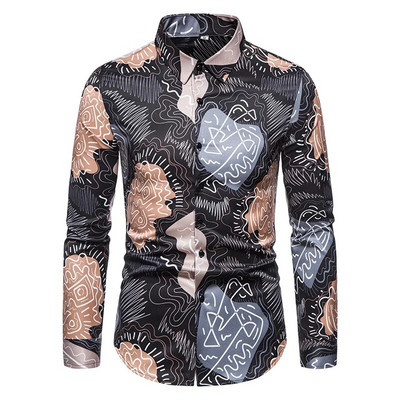 6XL 2023 Poslovno ležerna karirana košulja Muška vjenčanica Tanka odjeća za društvene zabave Boutique modni print Muška košulja dugih rukava