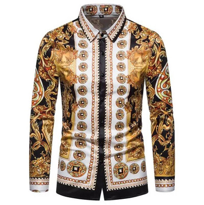 6XL 2023 Poslovno ležerna karirana košulja Muška vjenčanica Tanka odjeća za društvene zabave Boutique modni print Muška košulja dugih rukava