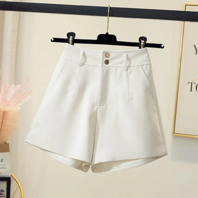 Öltöny rövidnadrág Női tavaszi nyár 2023 magas derekú vékony, széles lábú rövidnadrág női meleg nadrág bő, vékony A-vonalú alkalmi nadrág, női