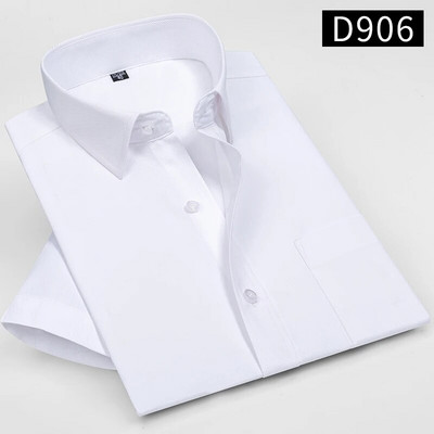 Modne ljetne ležerne košulje s printom za muškarce kratkih rukava prugasta svečana košulja Buiness tanka jednobojna uredska meka košulja standardnog kroja