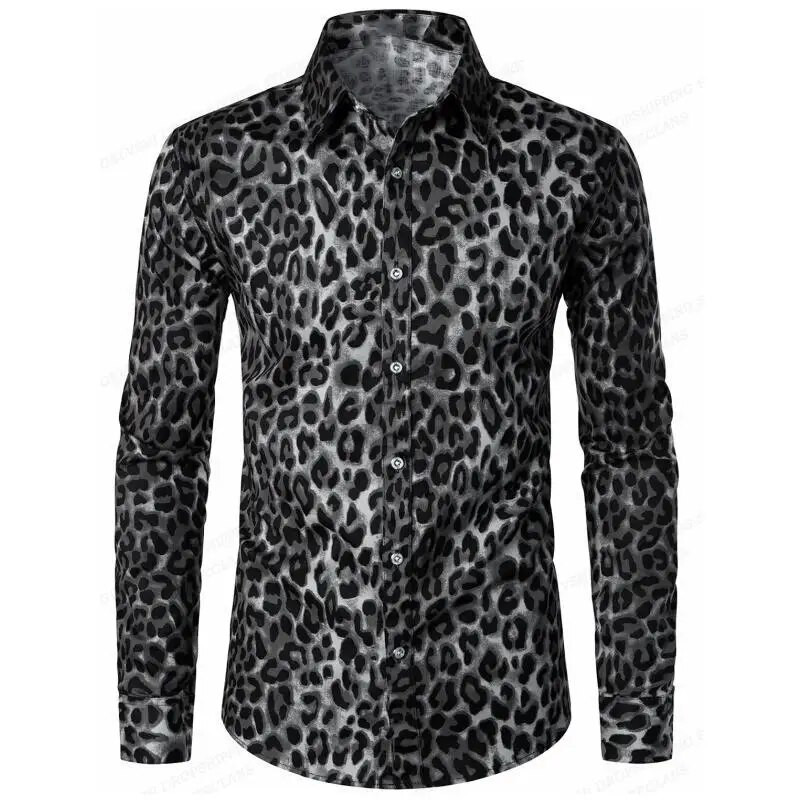 Muška košulja prevelika Društvena Vintage ležerna moda Harajuku Luksuzna odjeća za odmor Dugi rukavi Cvjetni etnički običaji Camisa