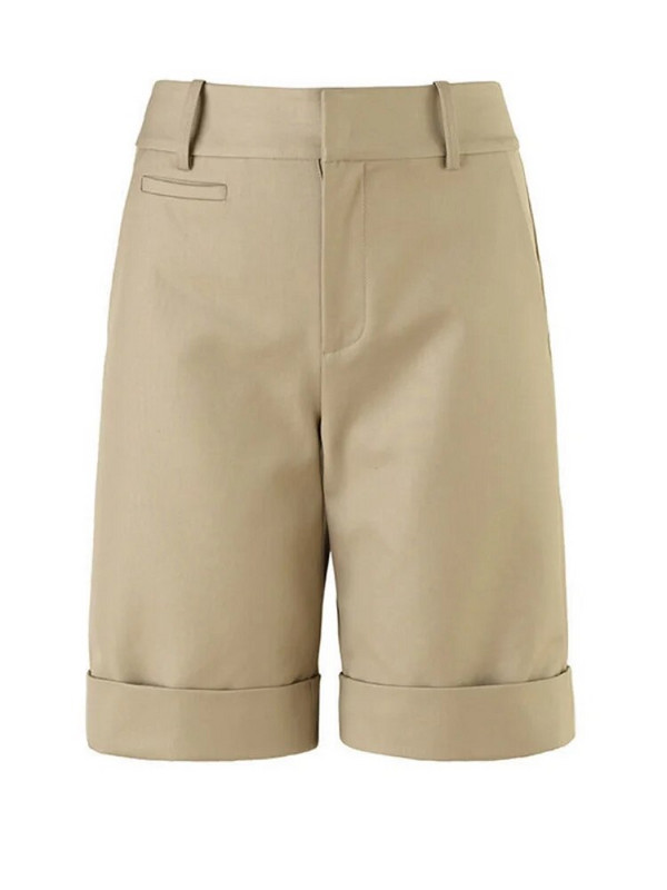 Ženske kratke hlače visokog struka, ravne hlače do koljena s remenom Ljetne kratke hlače za žene Bijele uredske modne ženske kratke hlače