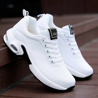 Women`s Fashion Air Cushion Sports Running Flat Soft Bottom Sneaker Mesh Breathable Casual Shoes for Women 2021zapatillas Mujer
