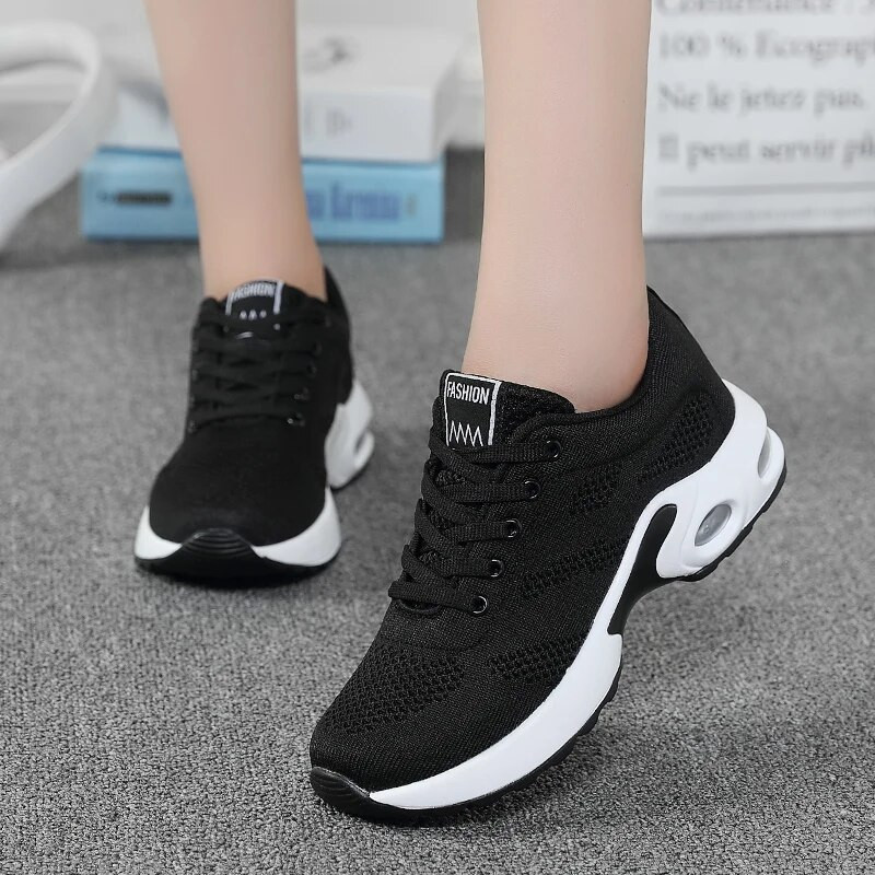 Ženske modne sportske tenisice s mekim dnom na zračnom jastuku, mrežaste prozračne cipele za slobodno vrijeme za žene 2021. zapatillas Mujer