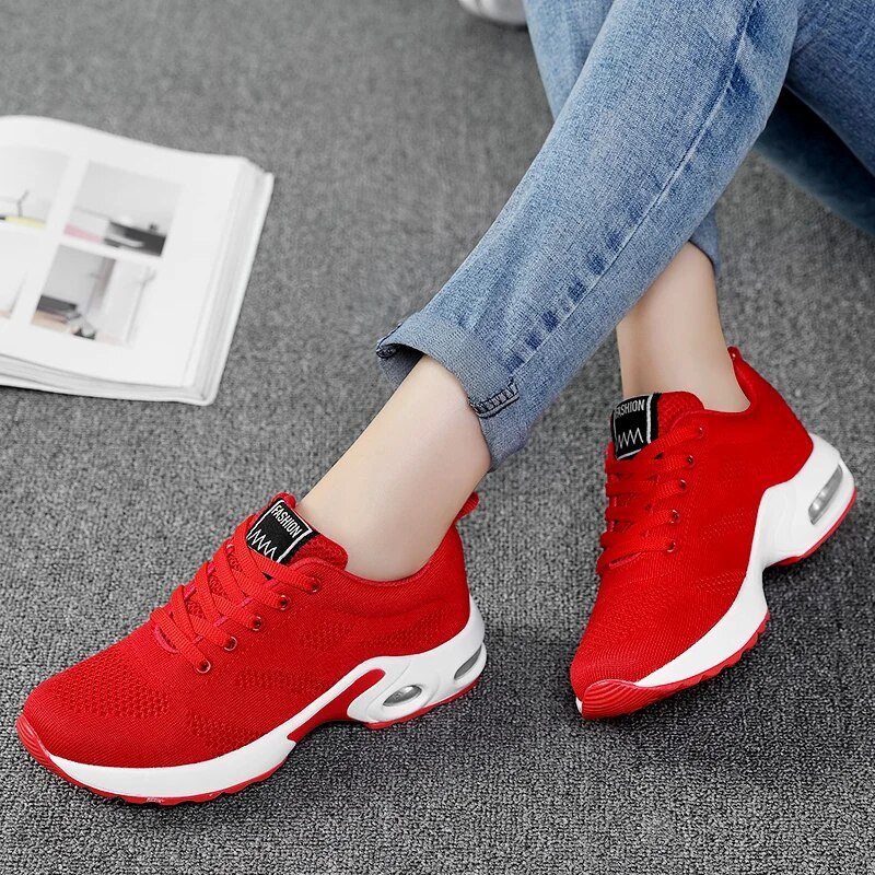 Ženske modne sportske tenisice s mekim dnom na zračnom jastuku, mrežaste prozračne cipele za slobodno vrijeme za žene 2021. zapatillas Mujer