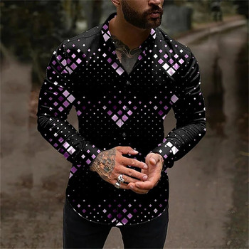 Noble ball бизнес ризи мъжки ризи цветя 3D печатни ризи ежедневни дрехи с копчета с дълги ръкави модни летни S-6XL