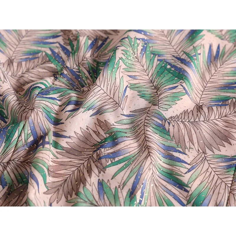 Bluză pentru femei de vârstă mijlocie, vară, nouă, îmbrăcăminte pentru mamă, cu imprimeu din mătase, cămașă din șifon Blusa Feminina Top Cardigan 5XL W2128