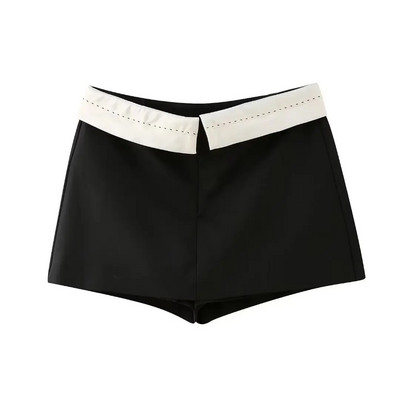 ZEVITY Naujos Moteriškos mados žemo juosmens dizaino kratinys juodi šortai sijonai moteriški užtrauktuku karšti šortai Prašmatnūs Pantalone Cortos QUN3452