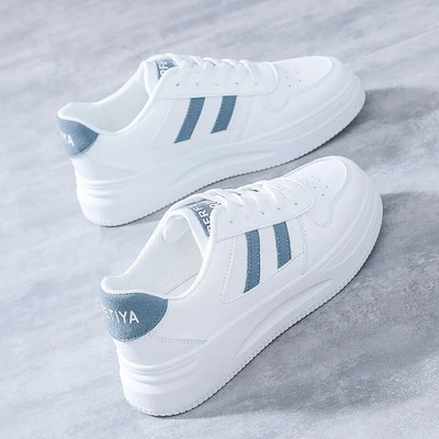 Fashion Women`s Shoes Woman Sneakers Spring Color Matching Shallow Mouth Vulcanized Shoes Lace-up Comfortable Casual Shoes
