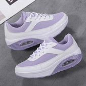 Pantofi 2024 pentru femei, pantofi cu platformă de toamnă, pantofi sport casual, cu șireturi, pantofi cu pană