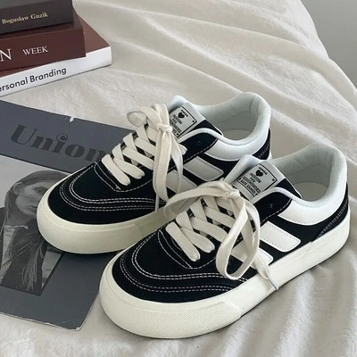 2023. Nove crvene ženske cipele Vulcanize Ležerne tenisice s platformom Vintage Sport Ženske korejske dizajnerske cipele Harajuku School Tenis