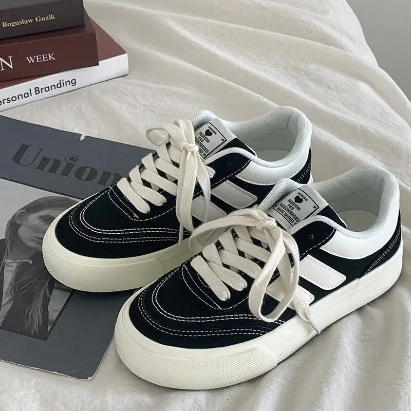 2023. Nove crvene ženske cipele Vulcanize Ležerne tenisice s platformom Vintage Sport Ženske korejske dizajnerske cipele Harajuku School Tenis