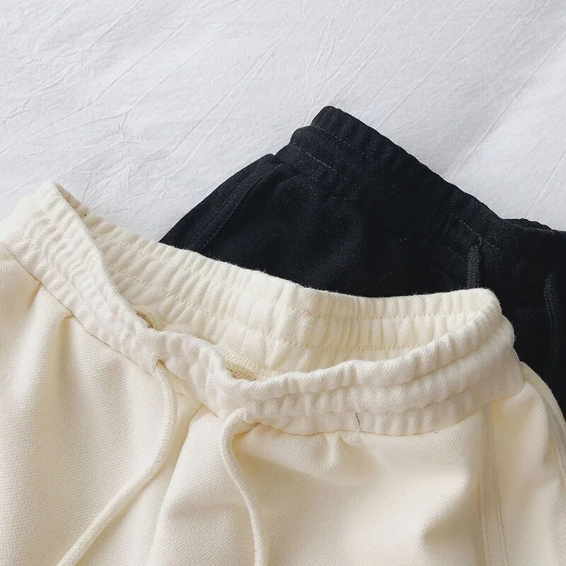 Įprasti vasariniai šortai Moteriški Paprasti elastingi tiesūs šortai Moteriški madingi paplūdimio šortai aukštu juosmeniu pilki juodi solidūs šortai aukštu juosmeniu