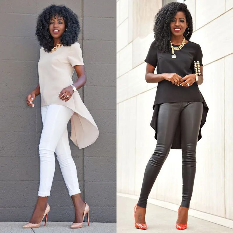 Sieviešu lielizmēra kreklu topi Jauni 2019. gada vasaras ikdienas krekli ar īsām piedurknēm Eleganti sieviete, brīva neregulāra blūze Das Shirt der Frauen