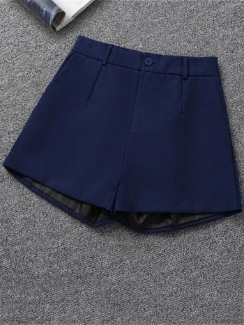 Aelegantmis Office Lady Solid Shorts For Women Summer 5 Y2k Свободни къси панталони Елегантни корейски модни шорти с висока талия