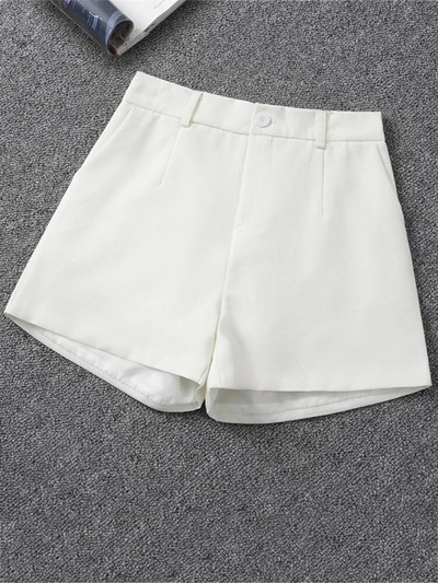 Aelegantmis Office Lady Pantaloni scurți uni pentru femei Vară 5 Y2k Pantaloni scurți largi, eleganti, la modă coreeană, pantaloni scurți cu talie înaltă
