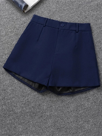 Aelegantmis Office Lady Pantaloni scurți uni pentru femei Vară 5 Y2k Pantaloni scurți largi, eleganti, la modă coreeană, pantaloni scurți cu talie înaltă