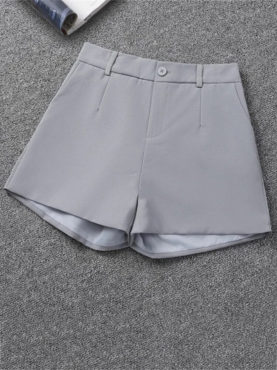 Aelegantmis Office Lady Pantaloni scurți uni pentru femei Vară 5 Y2k Pantaloni scurți largi, eleganti, la modă coreeană, pantaloni scurți cu talie înaltă