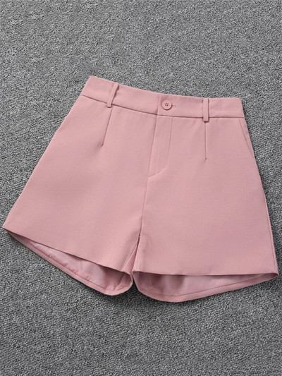 Aelegantmis Office Lady Pantaloni scurți uni pentru femei Vară 5 Y2k Pantaloni scurți largi, eleganti, la modă coreeană, pantaloni scurți cu talie înaltă