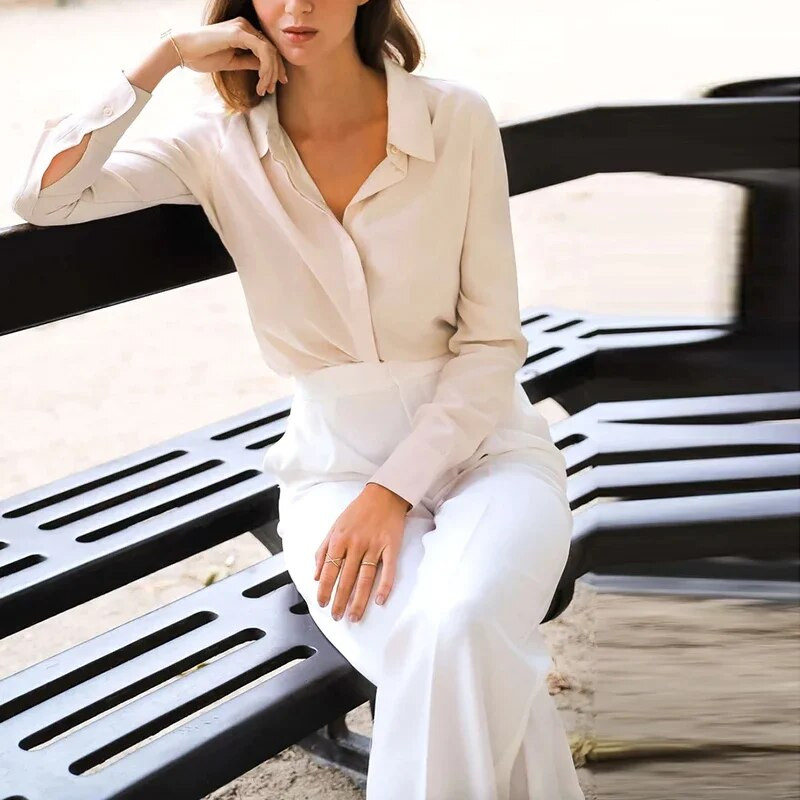 2024 m. biuro moteriškos palaidinės Marškiniai, moteriški, ilgomis rankovėmis, palaidinės, skirtos moteriškoms „Casula“ viršūnėms