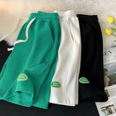 Pantaloni scurți pentru femei de vară, de culoare solidă, pantaloni scurți largi, îmbrăcăminte sport cu talie înaltă, îmbrăcăminte pentru femei, 2023, pantaloni scurți de modă casual pentru femei