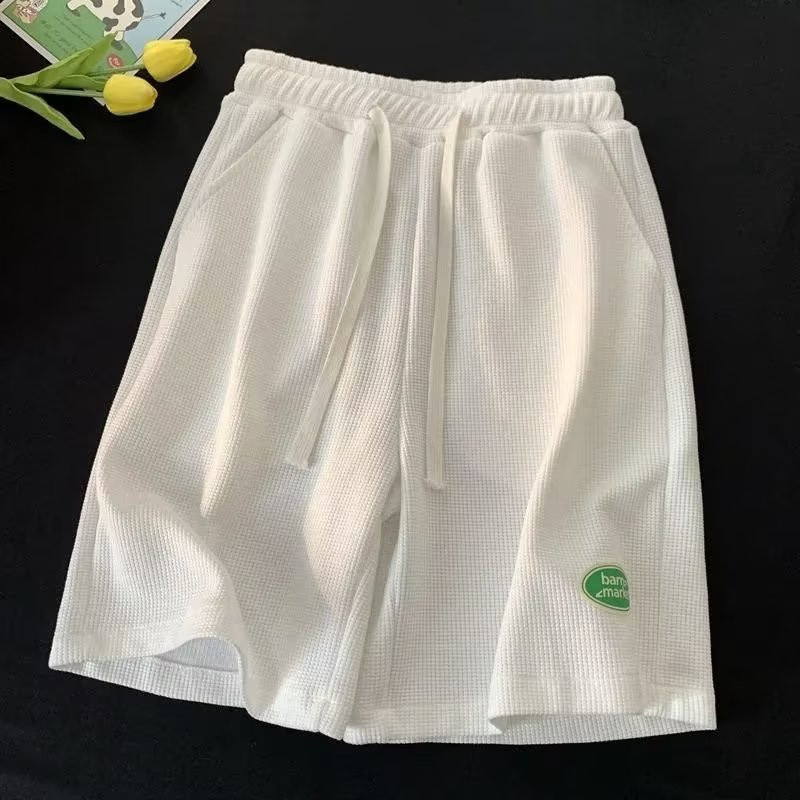 Moteriški šortai Vasariniai vienspalviai laisvos trumpos kelnės aukštu juosmeniu Sportinė apranga Moteriška 2023 m. apranga Laisvalaikio madingi šortai moterims