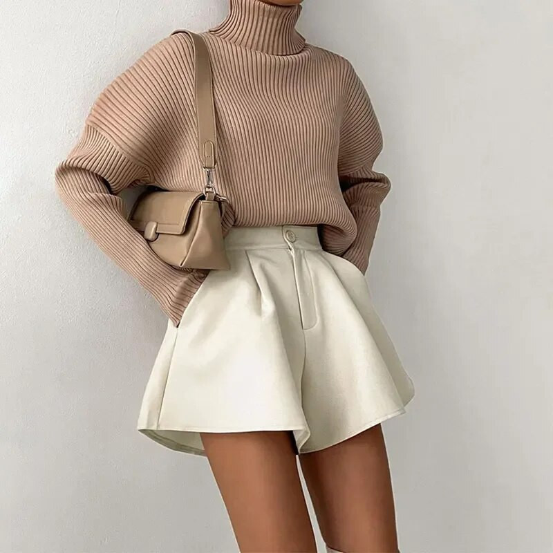 Gtpdpllt Moteriški šortai su aukštu juosmeniu plačiomis kojomis, laisvalaikio laisvos A formos trumpos kelnės moterims, vasarai, nauji vintažiniai šortai