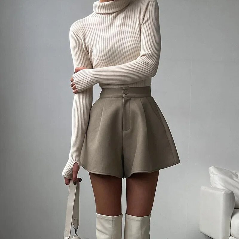 Gtpdpllt Moteriški šortai su aukštu juosmeniu plačiomis kojomis, laisvalaikio laisvos A formos trumpos kelnės moterims, vasarai, nauji vintažiniai šortai