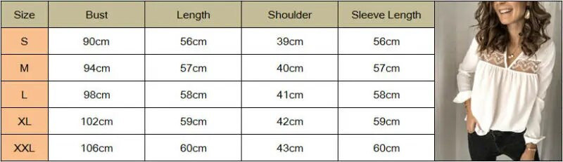 Dámska šifónová blúzka s výstrihom do V, leto, jeseň, ležérne, s dlhým rukávom, čipkované, jednofarebné topy, voľné elegantné, šik blúzky, košele, plus veľkosť