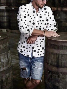 Cămașă de vară pentru bărbați, cu mânecă lungă, S-4XL, la modă HD, imprimat 3D, cu rever, cardigan cu un singur piept Cămașă hawaiană casual pentru bărbați 2023