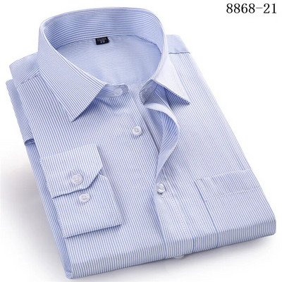 4XL 5XL 6XL 7XL 8XL Cămașă de afaceri casual pentru bărbați cu mâneci lungi Alb Albastru Negru Cămăși de rochie socială pentru bărbați inteligenti pentru Plus