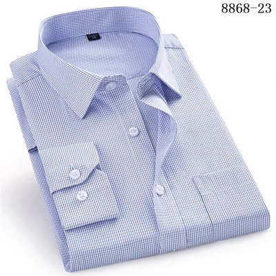 4XL 5XL 6XL 7XL 8XL Cămașă de afaceri casual pentru bărbați cu mâneci lungi Alb Albastru Negru Cămăși de rochie socială pentru bărbați inteligenti pentru Plus